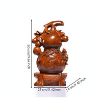 Gourd Ornament Artistic Gourd with Pedestal Natural for Entryway