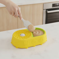 Slow Feeder with Licking Surface Silicone Slow Feeding Bowl Textured Licking Surface Bowl for Cats, Enrichment