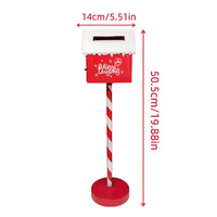 Christmas Mailbox Freestanding Mailbox with Post Red for Entryway