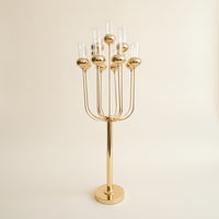 Floor Candelabra with Base Freestanding Floor Candelabra Romantic for Banquets