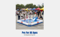 Outdoor Inflatable Pool, Large Pool for Adults & Kids, Thick Water Play Area, Fishing Pond