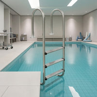 Stainless Steel Detachable Pool Ladder Sturdy Pool Ladder with Handrails Heavy-Duty Non-Slip