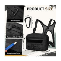 Waterproof Chest Pack for Camping Running Fly Fishing Adjustable