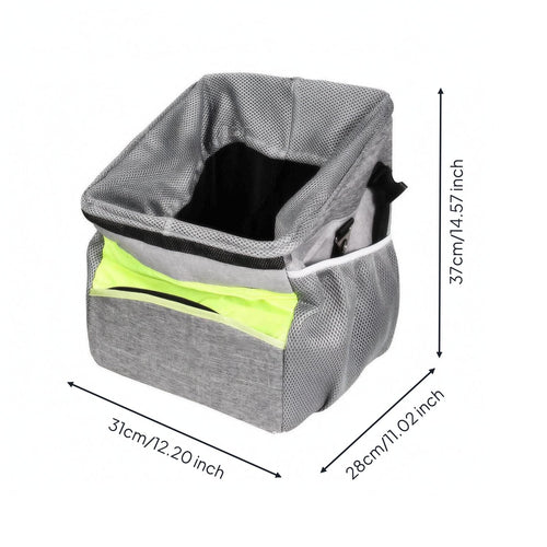 Front Cycle Pet Carrier Structured Cycle Carrier Easy to Pet-Friendly Bike Basket for Biking Trips
