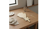 DIY Handprint Flower Plaque Paintable Surface Holiday Decoration for New Moms