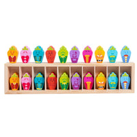 Wooden Memory Game with Tray Educational Wooden Memory Matching Game