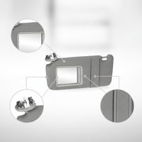 Easy to Install Driver Side Sun Visor with Mirror Multi-Angle Positioning Driver Side Sun Visor Anti-Glare Car Part Matte Finish for DIY Mechanics, Interior Restoration