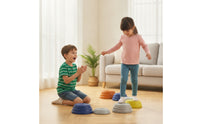 5 Pieces Balance Stepping Stones Colorful Stepping Stones with Anti-Slip Pads Sensory Toy Low-Height Play Set Stackable