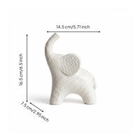 Abstract Elephant Figurine Retro Design Home Decor Good Luck for Study