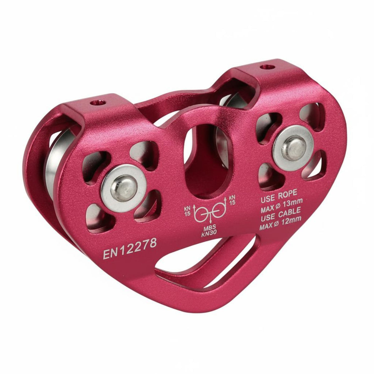 High Strength Zip Line Trolley Effortless Rotation Double Zip Line Pulley Wear Resistant Tandem Speed Double Trolley 7075 Aviation Aluminum for Rescue Professionals, Climbers, Canyoning