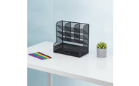Desk Organizer with Pen Holder and Drawer Compact for Professionals, Students