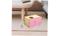 4 Pieces Pet Enclosure Tassel Curtain Provides Shelter for Hamsters, Guinea Pigs