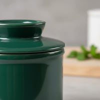 Ceramic Butter Dish Easy to Clean Tableware Embossed Design