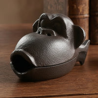 Monkey Incense Burner Compact Monkey Ashtray with Lid Tabletop Vessel Decorative for Smokers, Desk, Tea Table