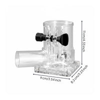Transparent Router Dust Hood Easy to Remove Woodworking Trim Router Base