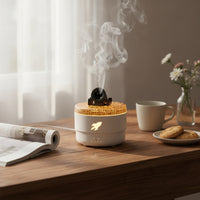 Lighted Dispenser with LED Light Compact Desktop Dispenser Small Tabletop Humidifier Allall-Purpose for Office Desk, Bedside Table