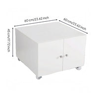 Mobile Cabinet Base Casters Double Door Cabinet Slim