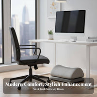Improves Posture Under-Desk Footrest Non-Slip Design Angled Under-Desk Rest Padded pad Footstool Massage Surface for Remote Workers, Children, Shorter Individuals, Home, Study Area, Living Room, Gaming Setup