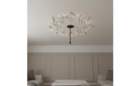 Exquisite Details French Design Ceiling Medallion Long-Lasting Chandelier Medallion Multi-Purpose Ornate Ceiling Medallion Moisture-Proof for Living Room