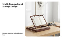 Foldable Wooden Bookrest Stable Support Adjustable Book Easel Multipurpose