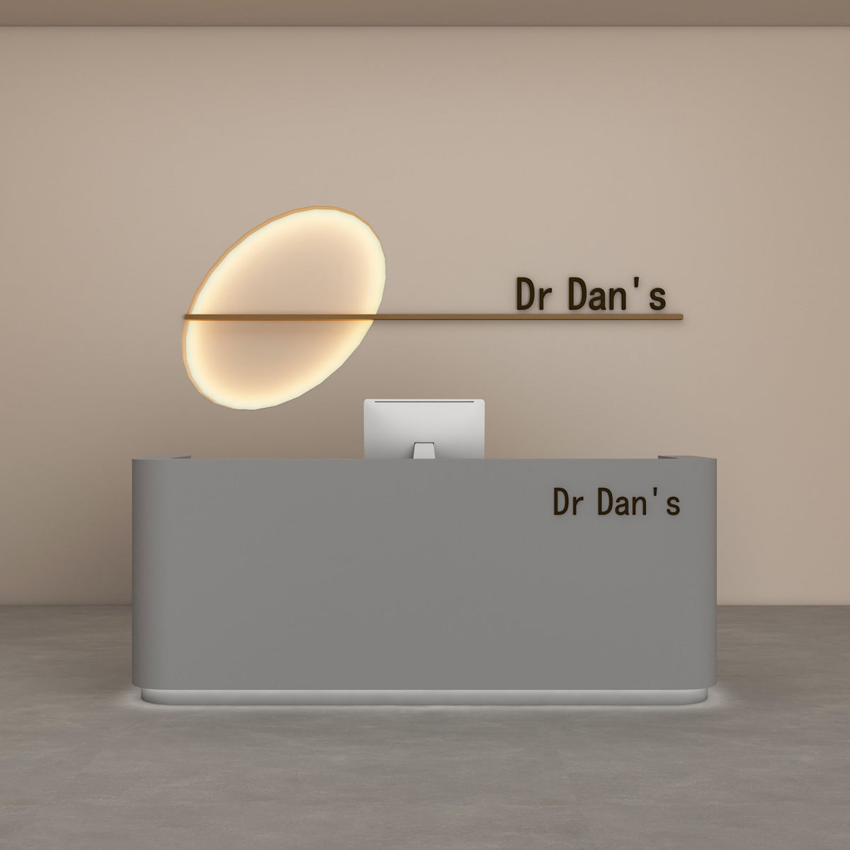 Modern Reception Desk Large Storage Space Small Ier Counter Wear-Resistant Modern Front Desk for Business Owners, Office Managers, Lobby