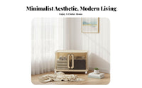 Foldable Design foldable Storage Cabinet Large Capacity foldable Box with Front Doors Secure Latch Organizing Bin Toolwithout tools Assembly for Homeowners, Apartment Dwellers, Bedroom, Living Room, Closet, Kitchen
