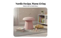 fungiformShaped Stool Nordic Design Ottoman Versatile Use for Living Room