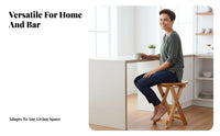 X-Shaped Frame Folding Stool Long-Lasting Household Furniture Built-in Handle