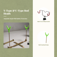 Foldable Fishing Pole Holder, Sturdy, for Ice Fishing Trips