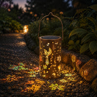 Colorful Solar Garden Light Waterproof Solar Metal Lantern Vintage Design