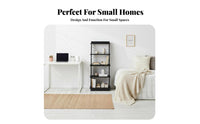 Foldable Ladder Shelf Vintage and Design Book Display Shelf Folding Design Space-Saving for Renters, Homeowners, Living Room