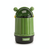 Cylindrical Cactus Trash Can Wastebasket Bin Indoor for Bedroom