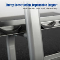 Dumbbell Rack, Doubletier, Commercial Gym Equipment, Sturdy Steel, Space-Saving Stand