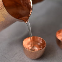 厂家直供纯紫铜加厚煮茶罐分茶器手工锤点公杯铜制餐饮用具