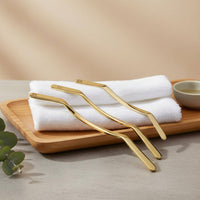 Brass Gua Sha Stick Easy to Hold Meridian Massage Rod Portable for Salon