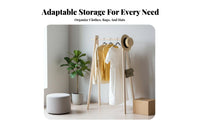 Floor-Standing A-Frame Clothes Rail Minimalist Design Garment Rack Space-Saving Clothing Stand Easy Assembly for Boutique Owners, Homeowners, Students, Bedroom, Entryway, Retail Display, Dorm Room