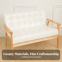 Upholstered Multi-Person Sofa Retro Design Cafe Furniture Set Business-Grade Grade Versatile Assembly for Bar, Office