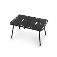 Collapsible Grill Table with Storage Includes Lamp Hook Modular Cooking Station