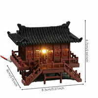 Waterproof Miniature Scene House Intricate Details Aquarium Accessory