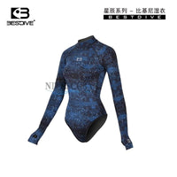 BestDive潜好 2mm星辰系列超弹比基尼自由潜水湿衣保暖连体潜水服.