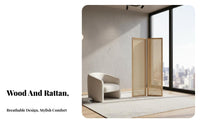 Foldable Design Freestanding Folding Screen Chinese design Folding Panel Screen Minimalist Aesthetic Room Divider Easy to stow for Studio Apartment Dwellers, Homeowners, sectionice Workers, Entrance Hall, Bedroom, Restaurant