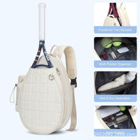 Crossbody Tennis Backpack Lightweight Outdoor Sports Badminton Bag Large Capacity