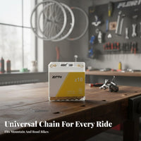 Cycle Chain Colorful Finish Mountain Bike Chain Lightweight Design Long-Lasting for DIY Mechanics, Racing, Garage