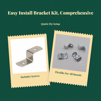 Z Shaped Corner Bracket, Metal Fastener, sturdy Fixing Accessory for Picture Frame, Furniture, Shelf