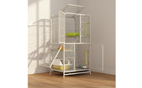 Separate Litter Box Entry Large Cat Villa Stable Structure Multi-Level Cat Enclosure Easy to Clean Pet Supplies