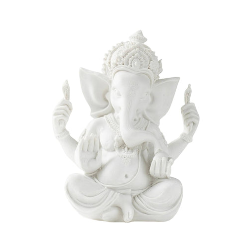 Hindu Figurine Seated Hindu Figurine Statue Decorative for Altar, Desk, Shelf