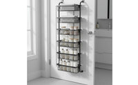 Door Hanging Basket Organizer No Drill over Door Basket Shelf Sturdy and Sturdy Organization for Shower Area