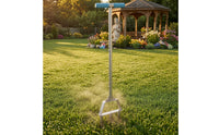Lawn Aerator with 3 Hollow Tines Heavy Duty Manual Lawn Aerator Replaceable Soil Core Sampler with T-Handle for Homeowners, Gardeners, Yard Inspection