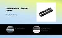 Glossy black trim for 11th Gen Sedan interior door upgrade