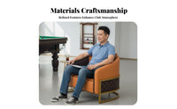 Billiards Viewing Sofa Wear-Resistant Upholstery Billiards Viewing Armchair Long-Lasting Construction Modern Design